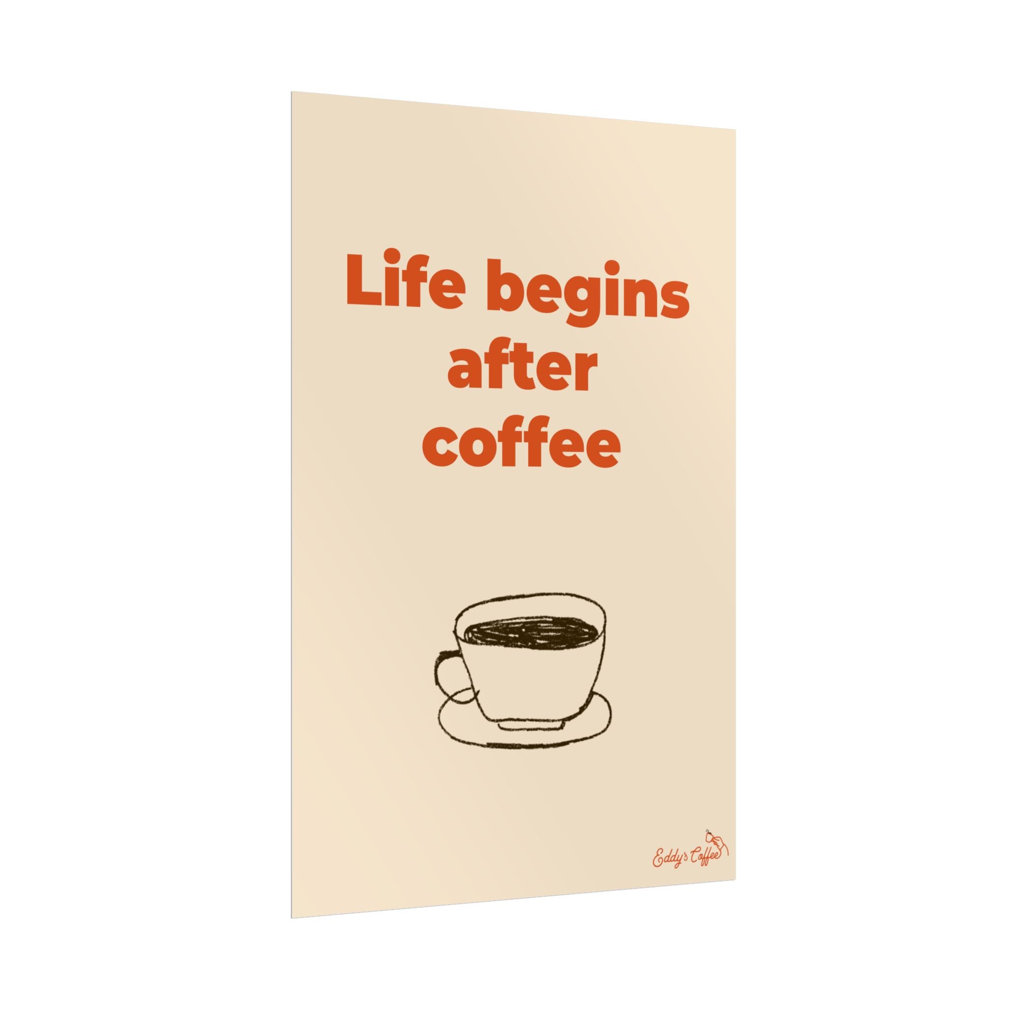 Coffee “There Is a Moment to Breathe” Poster – Rolled Wall Art