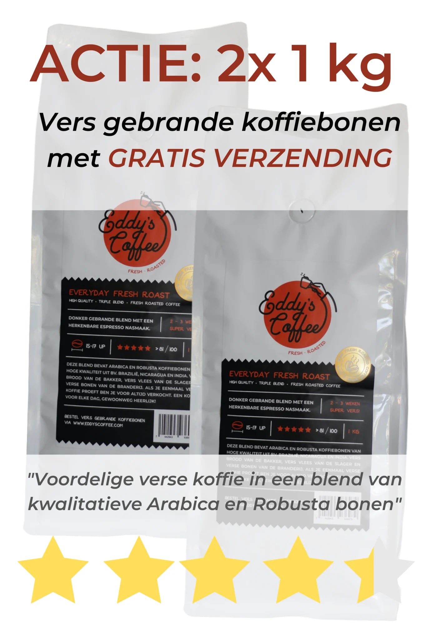 2x 1kg Everyday actie