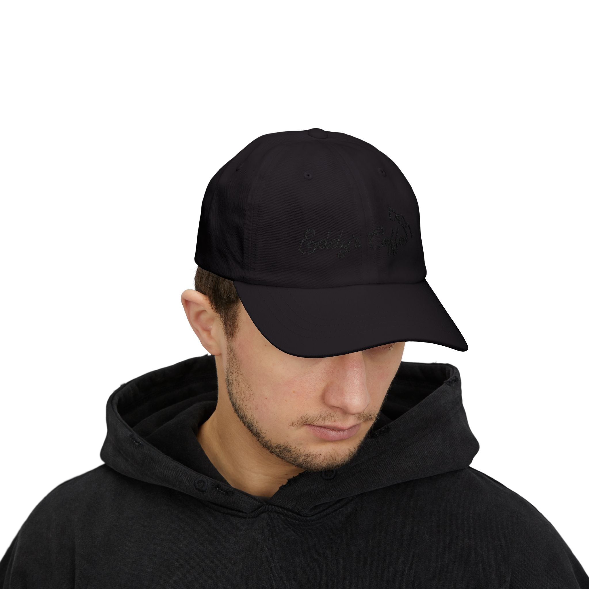 Classic Dad Cap – 'Daddy's Coffee' Embroidered Black Baseball Hat