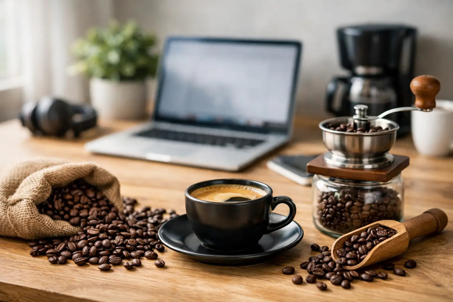 Koffiebonen voor thuiswerken kiezen