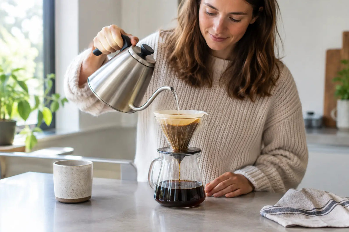 Gids koffie zetten zonder machine, gewoon thuis