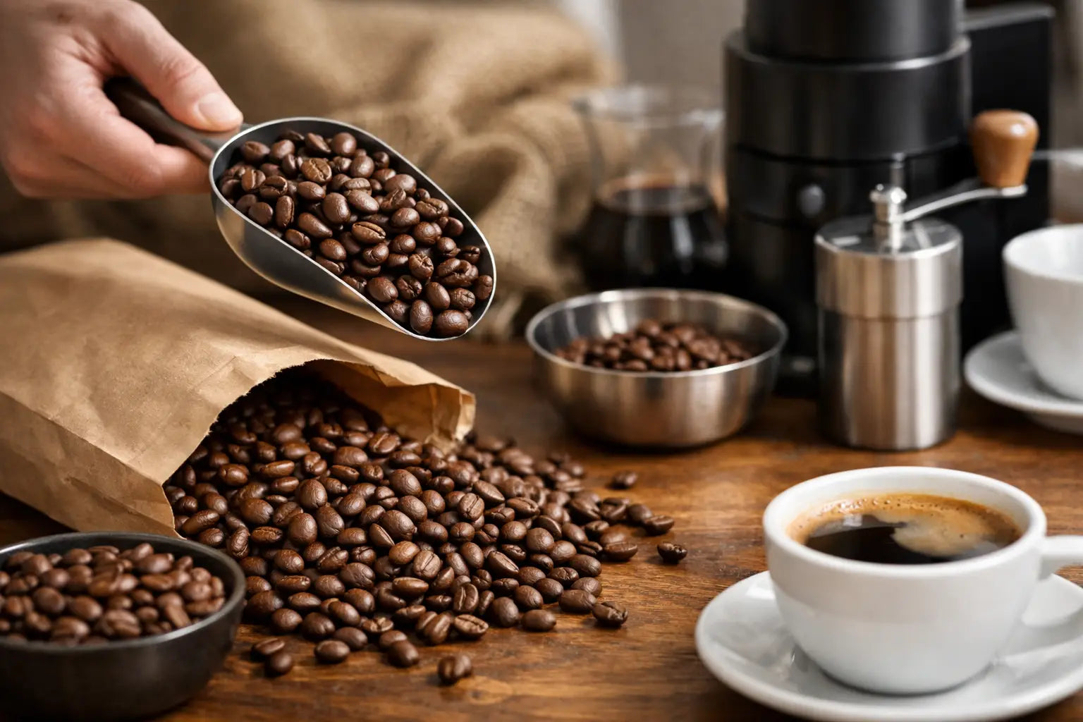 Vers gebrand koffie bestellen zonder gokwerk