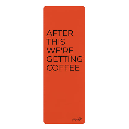 Coffee Lovers Rubber Yoga Mat