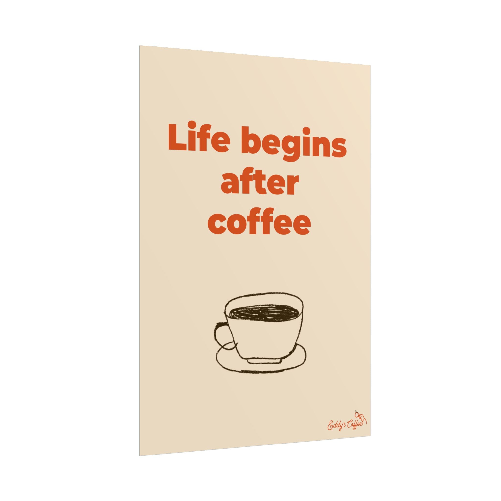 Coffee “There Is a Moment to Breathe” Poster – Rolled Wall Art