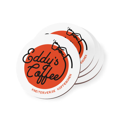 Eddy's Coffee Ceramic Drink Coasters — Set of 4