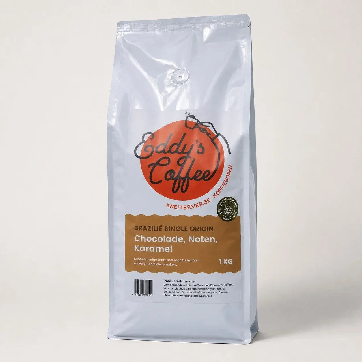 Brazilie Single Origin koffiebonen in koffieverpakking