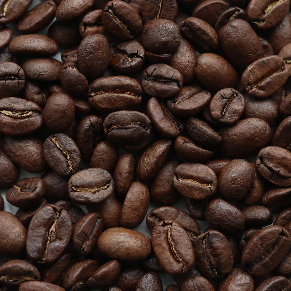 Close-up van gebrande Premium Specialty Coffee koffiebonen